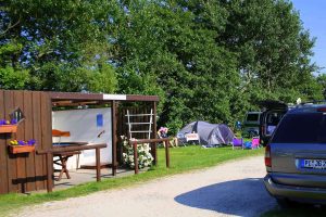 Camping- und Wohnmobilplatz Silbermöwe: Aussenfoto Kneipptretbecken mit Arm- und Fussbad
